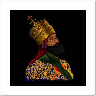 Ethiopian Emperor King, Ethiopia Colors Posters and Art